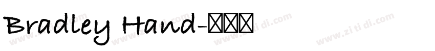 Bradley Hand字体转换